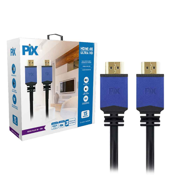 Imagem de Cabo Hdmi 2.0 - 4k Hdr 19p 15m - Com Filtro 018-1520