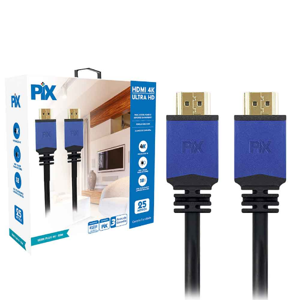 Imagem de Cabo Hdmi 2.0 - 4k Hdr 19p 25m - Com Repetidor - 018-2520