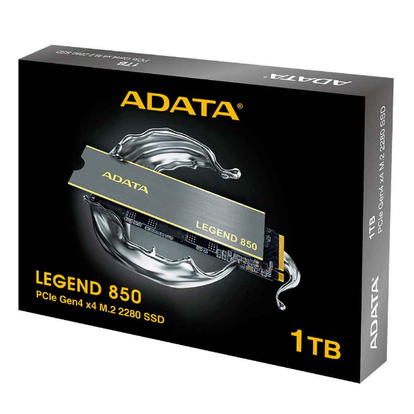 Imagem de Ssd Adata Legend 850, 1tb, M.2 2280, Pcie Gen4 X4, Nvme 1.4 - Aleg-850-1tcs