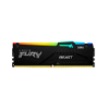 Imagem de Memoria Kingston Fury Beast Rgb 8gb Ddr5 5600mhz 1.25v Black Desktop - Kf556c40bba-8