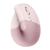 Imagem de Mouse Sem Fio Logitech Lift Vertical - Rosa - 910-006472