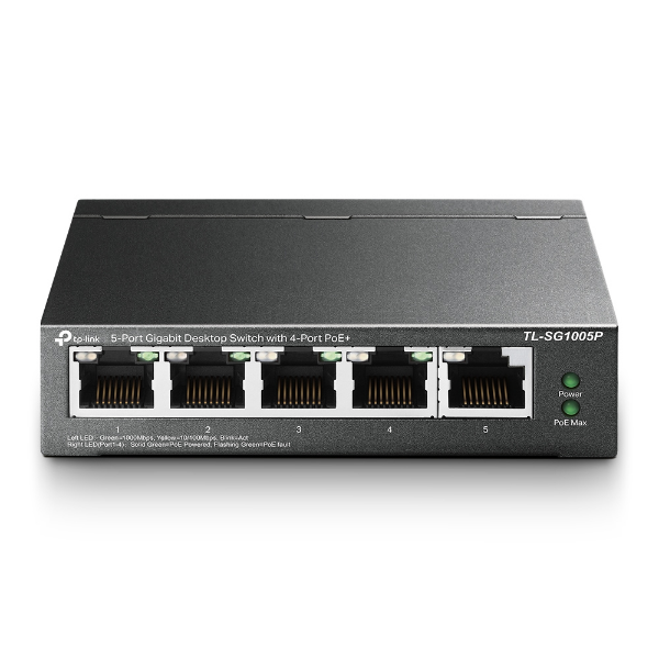 Imagem de Switch TP-Link TL-SG1005P, 5P Gigabit, 4P PoE+ - TPN0258