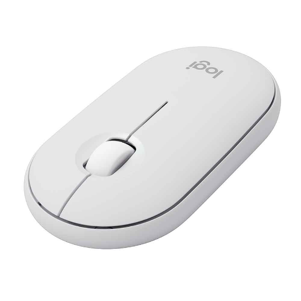 Imagem de Mouse Sem Fio Logitech Pebble Mouse 2 M350s - Branco - 910-007047