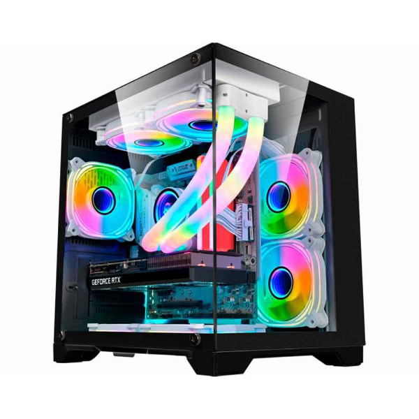 Imagem de GABINETE GAMER K-MEX CG-10KN SPACE AQUARIO PRETO MICRO ATX  SEM FAN