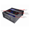 Imagem de GABINETE K-MEX RACK SEM FONTE PRETO - CR-S450