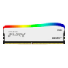 Imagem de Memoria Kingston Fury Beast RGB White, 8GB, DDR4, 3200MHz, 1.35V, Desktop - KF432C16BWA/8