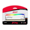 Imagem de Memoria Kingston Fury Beast RGB White, 8GB, DDR4, 3200MHz, 1.35V, Desktop - KF432C16BWA/8