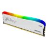 Imagem de Memoria Kingston Fury Beast RGB White, 16GB, DDR4, 3200MHz, 1.35V, Desktop - KF432C16BWA/16