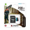 Imagem de CARTAO DE MEMORIA SD KINGSTON CANVAS GO PLUS CLASS 10UHS-I 256GB MICRO+ADAPTADOR - SDCG3/256GB