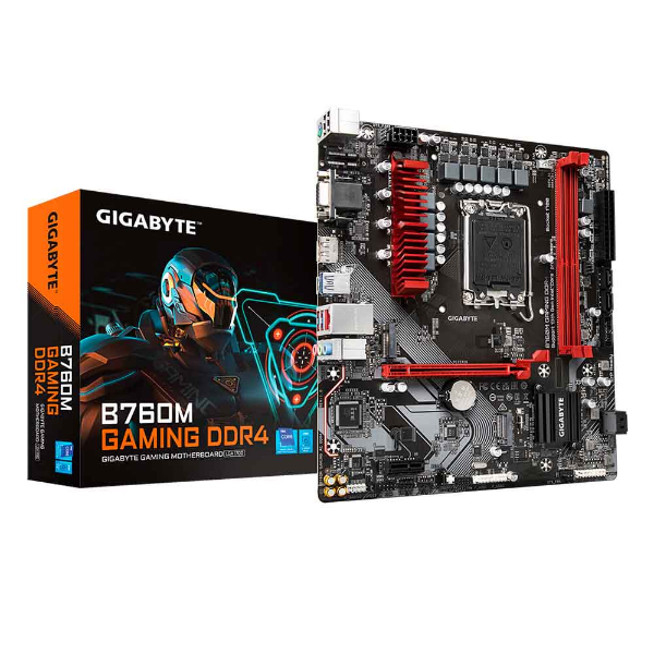 Imagem de Placa Mae Gigabyte B760M Gaming R1.1, DDR4, LGA1700, Micro ATX