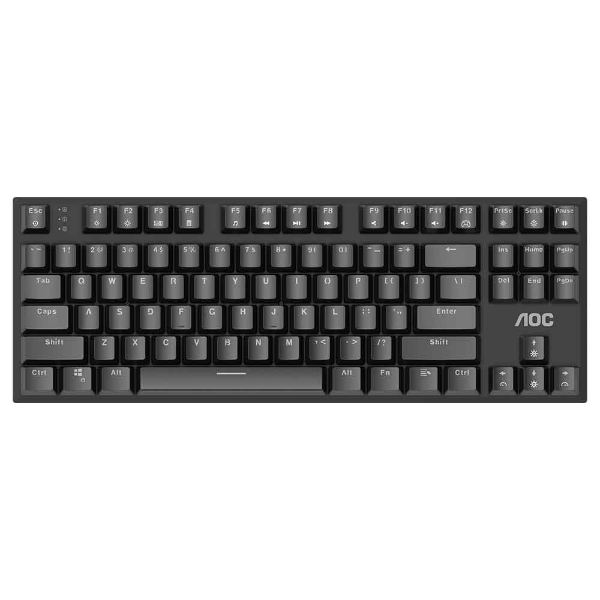 Imagem de TECLADO GAMER MECANICO AOC SWITCH RED TKL GK450 PRETO