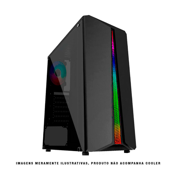 Imagem de GABINETE GAMER PIXXO GF5523 S/ FONTE PRETO