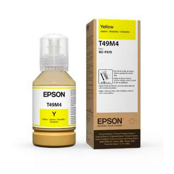 Imagem de Garrafa de Tinta Epson UltraChrome T49M, para Sublimacao, 140ml - Amarelo - T49M420