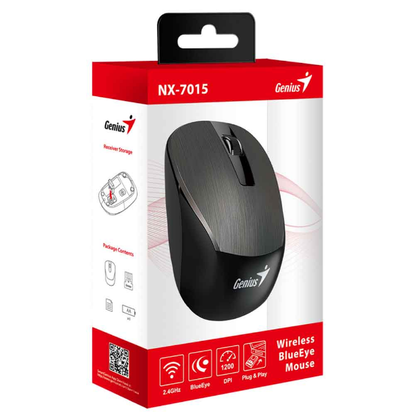 Imagem de MOUSE GENIUS NX-7015 SEM FIO GREY CHOCOLATE