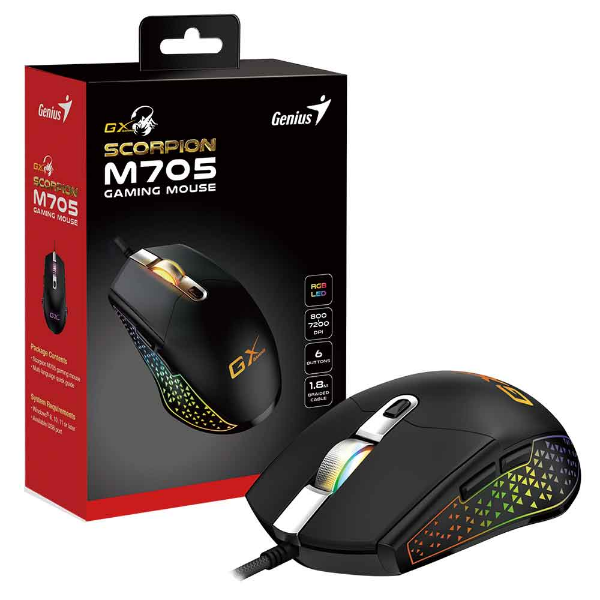 Imagem de MOUSE GAMER GENIUS SCORPION M705