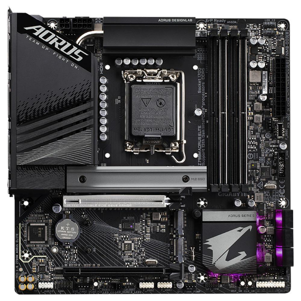 Imagem de Placa Mae Gigabyte Z790M Aorus Elite R1.1, DDR5, LGA1700, Micro ATX