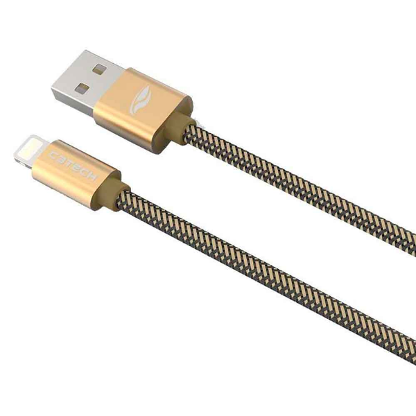 Imagem de CABO USB-LIGHTNING C3TECH CB-210GD