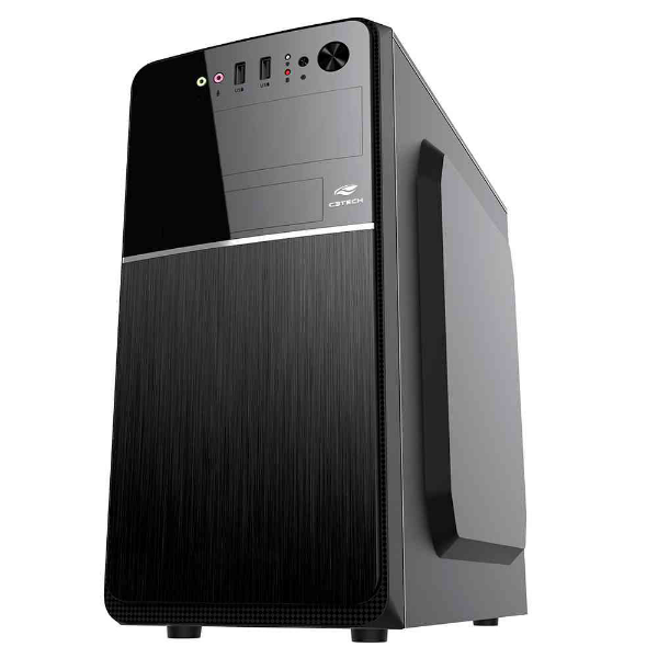 Imagem de Gabinete C3Tech MT-24V2BK, Mini Tower, Com Fonte 200W, Sem Cooler