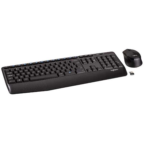 Imagem de Kit Mouse e Teclado Sem Fio Logitech MK345, Americano, USB - 920-007821