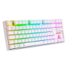 Imagem de Teclado Sem Fio Gamer Mecanico Redragon Kurama Pro Wireless, Bluetooth, Switch Blue, ABNT2 - Branco - K552RGB-BRS-W (PT BLUE)