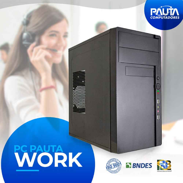 Imagem de PC Pauta Work, FreeDOS, Intel Core i3-10105F, 8GB, SSD 256GB, GeForce G 210 1GB