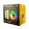 Imagem de KIT COOLER C3TECH RGB PRETO COM CONTROLADORA F9-L650BKRGB