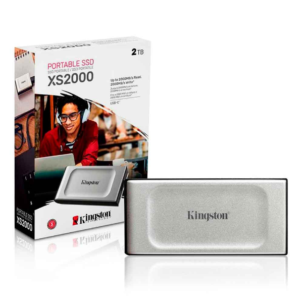 Imagem de SSD Externo Kingston XS2000, 1TB, USB 3.2 Gen 2x2 - SXS2000/1000G