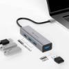 Imagem de HUB USB C3TECH 3.0 4 PORTAS HU-340GY CINZA