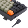 Imagem de TECLADO REDRAGON MECANICO GAMER FIZZ RGB LARANJA CINZA E PRETO SWITCH MARROM K617RGB (PT-BROWN)