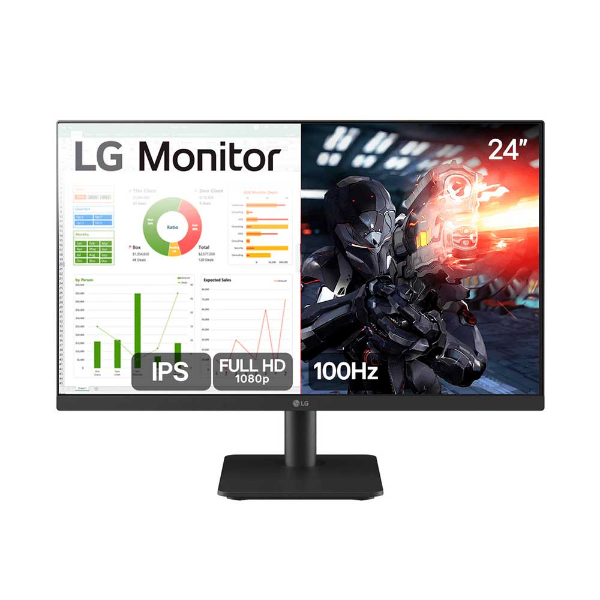 Imagem de MONITOR 24" LG 24MS500-B GAMER / FHD / 5MS / 100HZ / HDMI