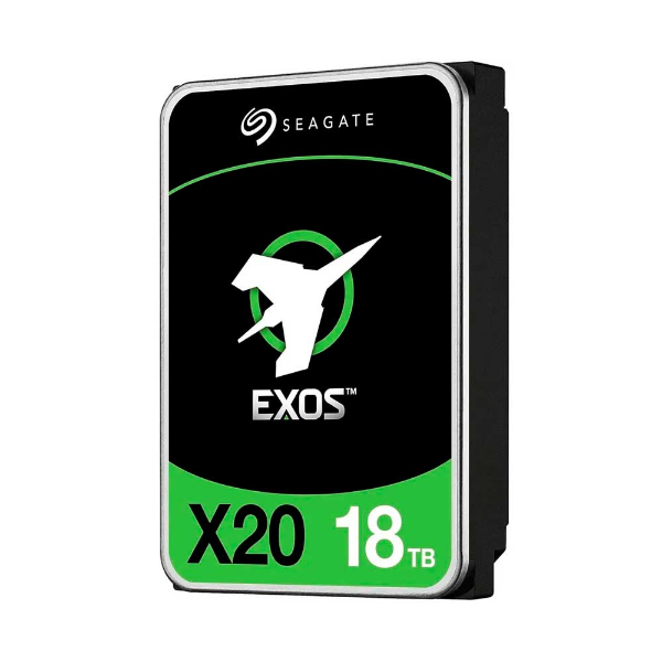 Imagem de HD Seagate Exos X20, 18TB, 3.5", Standard, 512e/4Kn, 7200RPM, 256MB, SATA 6GB/s - ST18000NM003D