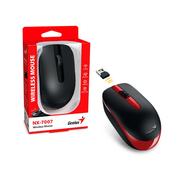 Imagem de MOUSE GENIUS NX-7007 SEM FIO VERMELHO