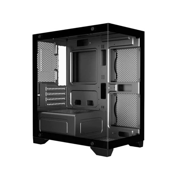 Imagem de GABINETE GAMER K-MEX AQUARIO CG-01F9 MICRO POSEIDON PRETO MICRO ATX SEM COOLER