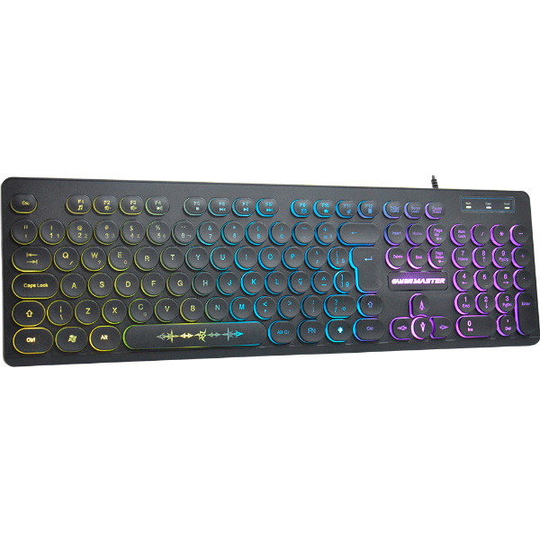 Imagem de TECLADO GAMER K-MEX STEAMPUNK - KM76 LED PRETO - KM7628U0001CB1X