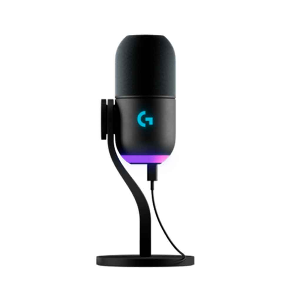 Imagem de MICROFONE LOGITECH P/ JOGOS YETI GX RGB LIGHTSYNC PRETO - 988-000568