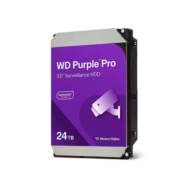 Imagem de HD WD Purple PRO Surveillance, 24TB, 3.5", 7200RPM, 512MB, SATA 6GB/s - WD240PURP