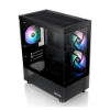 Imagem de GABINETE GAMER THERMALTAKE VIEW 170 TG ARGB MICRO-CASE BLACK 2 WIN 3 FANS 120MM CA-1Z4-00M1WN-00