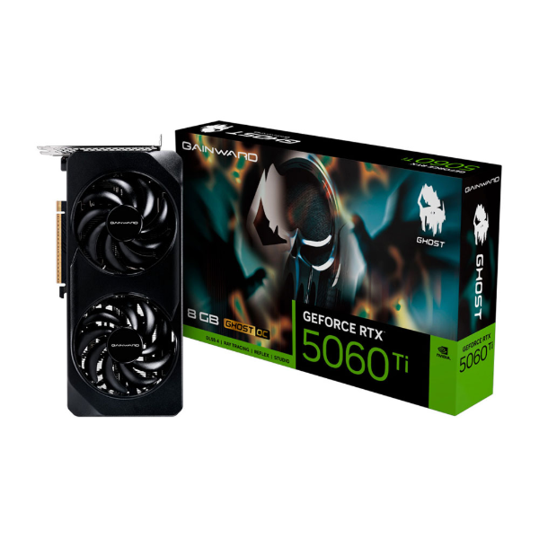 Imagem de PLACA DE VIDEO GAINWARD GEFORCE RTX 5060 TI GHOST OC 8GB GDDR7 128BITS NE7506TT19P1-GB2062B