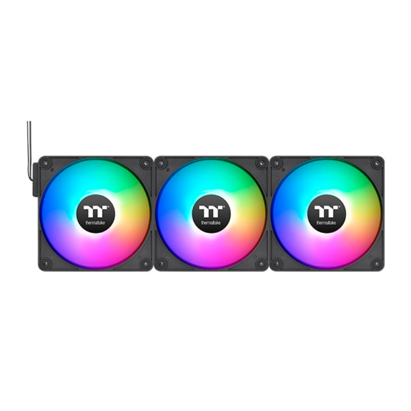 Imagem de KIT COOLER THERMALTAKE TT CT120 EX ARGB BLACK PREMIUM EDITION 3-FAN PACK - CL-F181-PL12SW-A