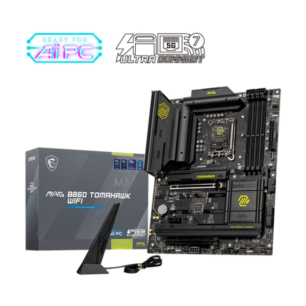 Imagem de PLACA MAE (INTEL) MSI MAG B860 TOMAHAWK WIFI DDR5 LGA1851 ULTRA PROCESSORS