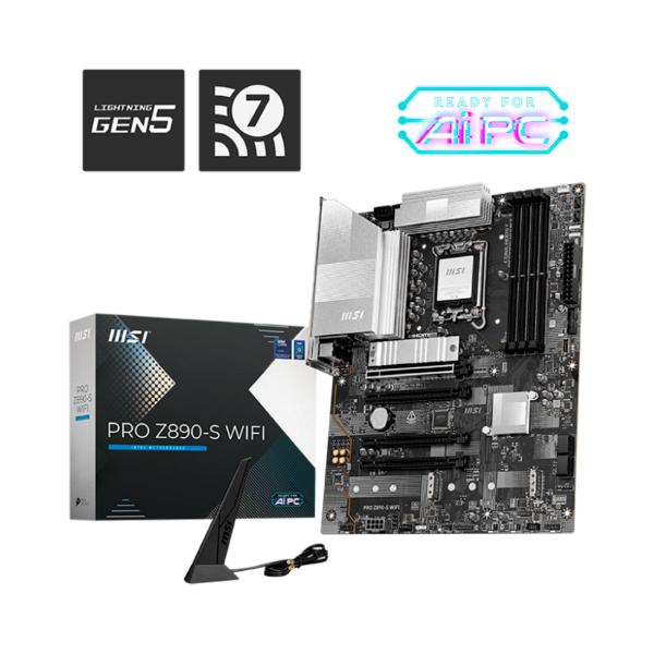 Imagem de PLACA MAE (INTEL) MSI PRO Z890-S WIFI DDR5 LGA1851 ULTRA PROCESSORS