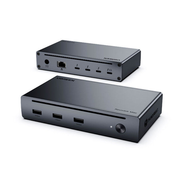 Imagem de DOCK STATION UGREEN 140W COM RJ45 GIGA/3P USB-A/4P THUNDERBOLT- U708