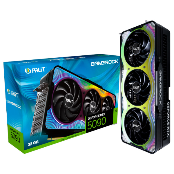 Imagem de PLACA DE VIDEO PALIT GEFORCE RTX 5090 GAMEROCK 32GB GDDR7 512BITS NE75090019R5-GB2020G