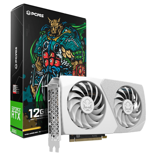 Imagem de PLACA DE VIDEO PCYES GEFORCE RTX 3060 GRAFFITI 12GB GDDR6 192BITS PVRTX3060WT2F