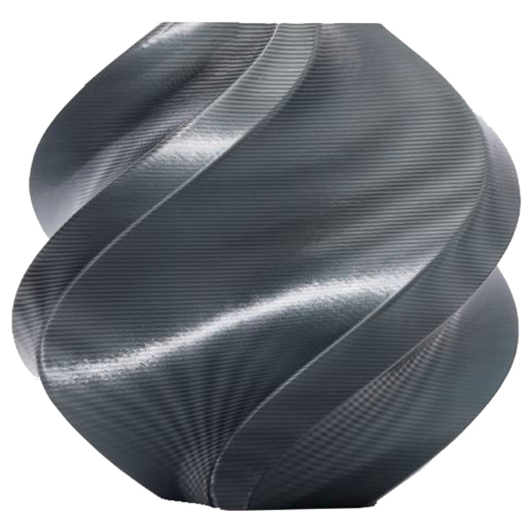 Imagem de FILAMENTO BAMBU LAB PLA SILK+ TITAN GRAY COM CARRETEL, 1,75MM -  A06-D0-1.75-1000-SPL