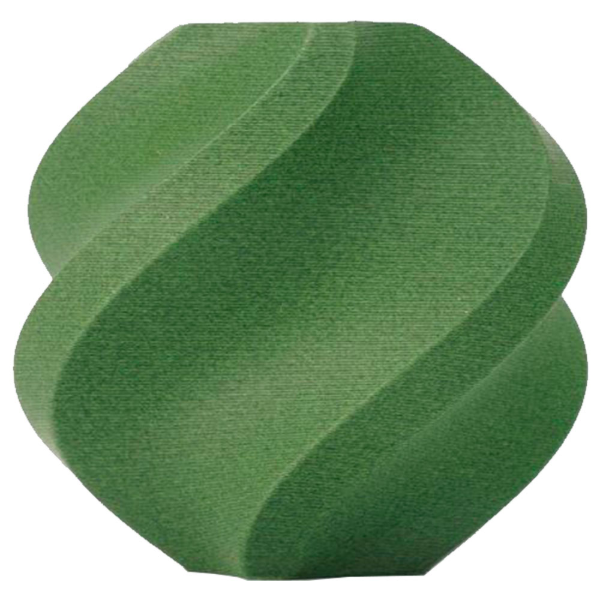 Imagem de FILAMENTO BAMBU LAB PLA-CF MATCHA GREEN COM CARRETEL REUTILIZAVEL 1,75MM - A50-G7-1.75-1000-SPL