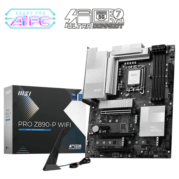 Imagem de PLACA MAE (INTEL) MSI PRO Z890-P WIFI DDR5 LGA1851 ULTRA PROCESSORS