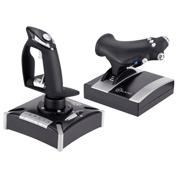 Imagem de MANCHE E ACELERADOR PARA SIMULADOR DE VOO KALKAN MOBIUS PRETO KLK00006