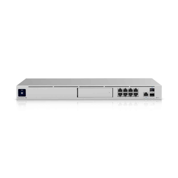 Imagem de ROTEADOR/FIREWALL UBIQUITI DUAL WAN 10GB C/08 PORTAS POE GIGABIT + 2 SFP+ DE 10GB E NVR UNIFI DREAM