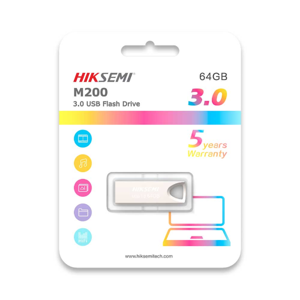 Imagem de PEN DRIVE HIKSEMI M200 64GB USB 3.2 - HS-USB-M200/64G/U3